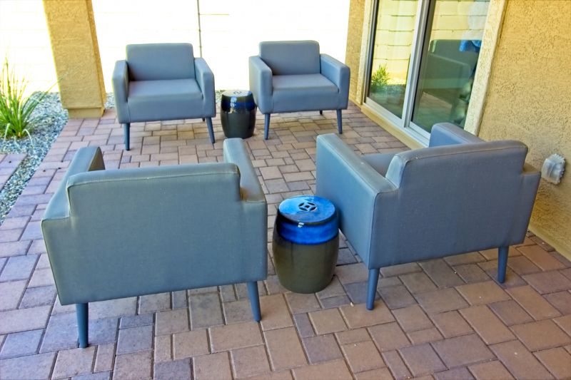 Paver Patio with Seating Area